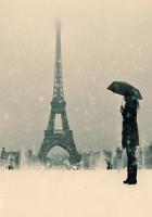 巴黎佐岸下着雨